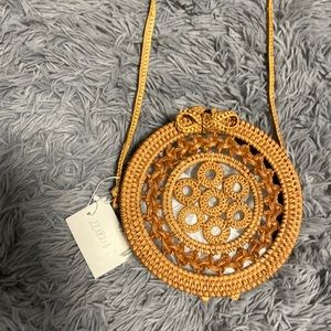 Round Natural Straw bag